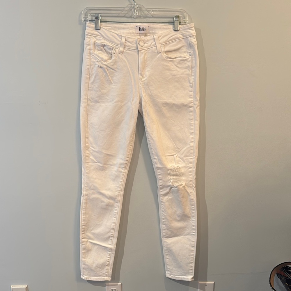 PAIGE White Skinny Jeans verdugo ultra skinny